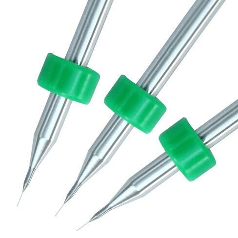 10 Pcs PCB Micro Drill Bit Set, 1/8" Shank 0.4mm Micro Drill Bit in Kuwait