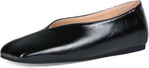 Square Toe Ballet Flats for Women Soft Leather Shoes Slip On Loafer Flats Comfortable Casual Dress Shoes in Kuwait