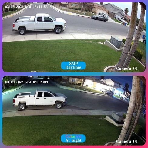 VIKYLIN 5MP PoE IP Camera with Audio, Full Metal Turret Security Camera Outdoor with Human Vehicle Detection, Smart Dual Light Color Night Vision with 114° FOV, WDR, IP67 Waterproof,NDAA Compliant in Saudi Arabia