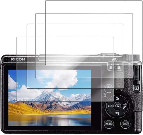 4-Pack Screen Protector for Ricoh GR IV- 9H Hardness Tempered Glass for for Ricoh GR IV Digital Camera, Anti-Scratch, Bubble Free, HD Clarity in Saudi Arabia