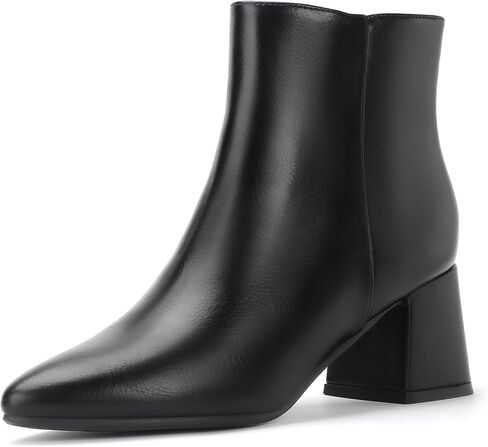 IDIFU IN2 Ankle Boots for Women Low Short Chunky Block Heel Boot Fall Pointed Toe Dress Booties Ladies Comfortable Cute Fashion Boots in Kuwait