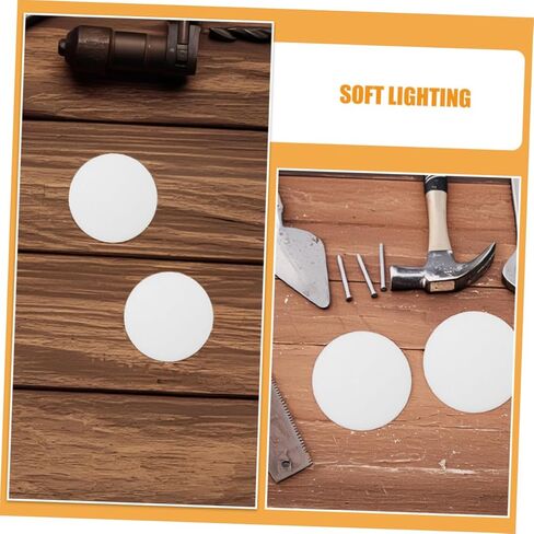 Happyyyami 6pcs راحة العين سقف سقف لوحة نشر مستدير لمادة نشر LED لتركيبات التثبيت سهلة التصميم الأنيق لإضاءة المكاتب المنزلية in Kuwait