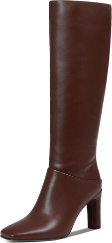Uacllcau Knee High Boots for Women Square Toe Tall Boots Chunky Block Heel Long Boot with Side Zipper Fashion Dress Winter Fall Womens Boots in Kuwait