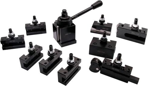 11pcs Axa Wedge type Quick Change Tool Post 250-111 Set Set Thore Holder Plus 1 Extra 250-101 ، 2 Extra 250-101xl و 1 Extra 250-102xl for Oper in Kuwait