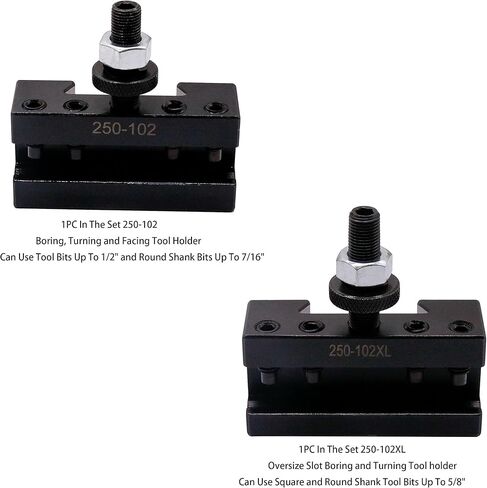 11pcs Axa Wedge type Quick Change Tool Post 250-111 Set Set Thore Holder Plus 1 Extra 250-101 ، 2 Extra 250-101xl و 1 Extra 250-102xl for Oper in Kuwait