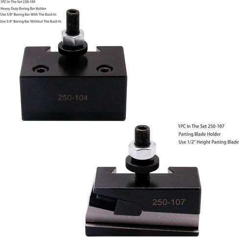 11pcs Axa Wedge type Quick Change Tool Post 250-111 Set Set Thore Holder Plus 1 Extra 250-101 ، 2 Extra 250-101xl و 1 Extra 250-102xl for Oper in Kuwait