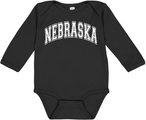 TATY Kids Arch Nebraska Long Sleeve Baby Infant Bodysuit in Saudi Arabia