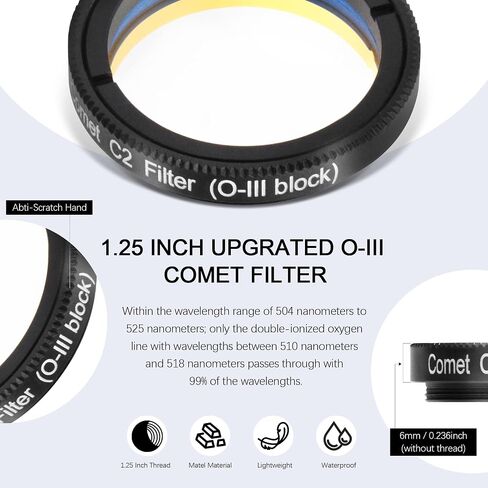 Astromania 1.25 Inch Upgrated O-III Filter - Bundle with - 1.25" Next Generation Laser Collimator in Saudi Arabia