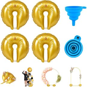 4 PCS أكياس وزن الماء لمكانة الخلفية ، طراز الشقوق البالون الذهب القوس الأوزان مع مسار المياه قوس البالون قوس القوس القوس لزفاف عيد ميلاد التخرج ديكور عيد الميلاد (كل 10 رطل) in Saudi Arabia