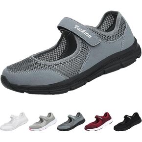 Women's Orthopedic Walking Nurse Shoes,Comfortable Breathable Mesh Non-Slip Diabetes Casual Nursing Mary Janes Sneaker in Kuwait