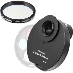 Astromania 2 Inch Upgrated O-III Filter - Bundle with - 2" Multiple 5-Position Filter Wheel in Saudi Arabia