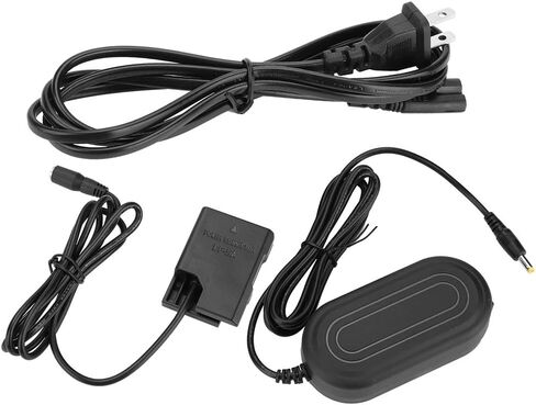 EN-EL14 Dummy Battery DC Coupler Power Adapter لـ D5600 D5500 DC5300 D5500 D5600 D3100 D3200 D3300 D3400 Cameras (SLIP-US BLACK) in Saudi Arabia