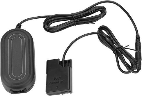 EN-EL14 Dummy Battery DC Coupler Power Adapter لـ D5600 D5500 DC5300 D5500 D5600 D3100 D3200 D3300 D3400 Cameras (SLIP-US BLACK) in Saudi Arabia