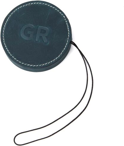 Genuine leather lens cover protective case dust and scratch resistant for Ricoh GR III (Black) in Saudi Arabia