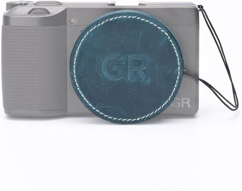 Genuine leather lens cover protective case dust and scratch resistant for Ricoh GR III (Black) in Saudi Arabia
