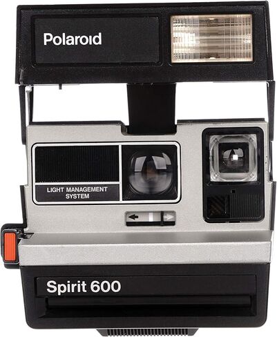 Polaroid Spirit 600 Vintage Camera الفوري - الجبهة الفضية/الرمادية - تم تجديدها ومستعدة الفيلم in Saudi Arabia