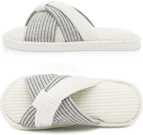 Cross Slippers for Women, Comfy Memory Foam House Bedroom Slippers Trendy Woman Gifts Home Shoes for Room Indoor Kitchen in Saudi Arabia