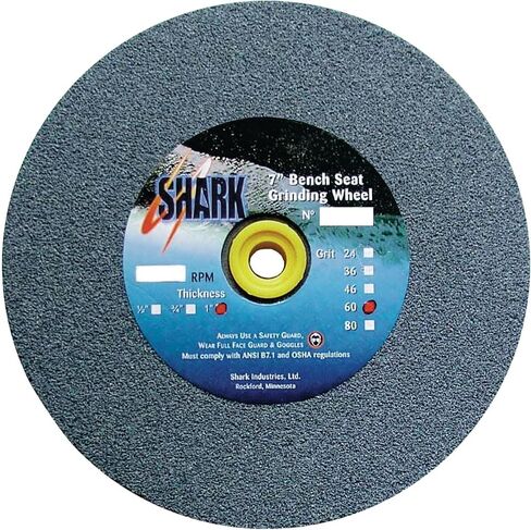 Shark Shark 2035 10-Inch by 1.25-Inch by 1-Inch Bench Seat Grinding Wheel, Grit-36 in Saudi Arabia