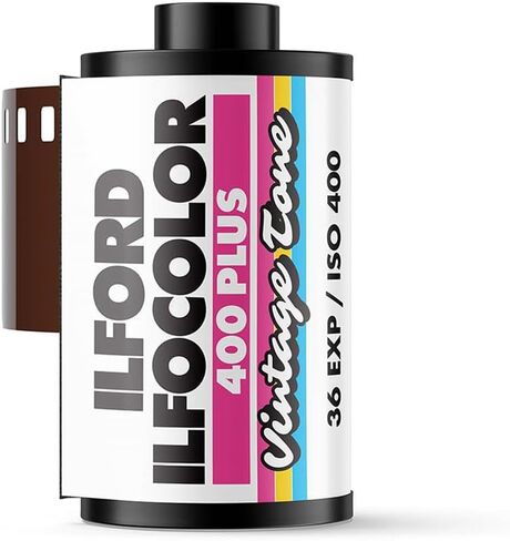 Ilford ILFOCOLOR 400 Plus 35mm Vintage Tone Color Film, ISO 400, 5-Pack with Camera Bag in Saudi Arabia