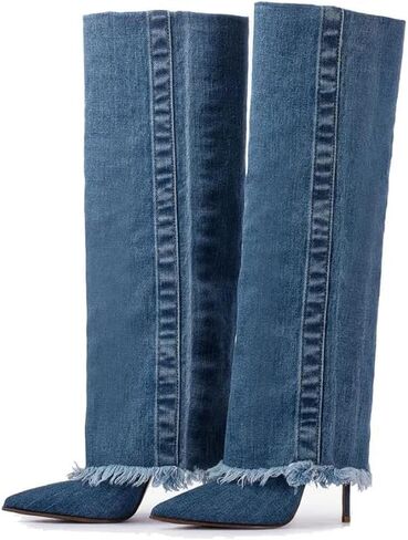 غوليتا للنساء الخناجر الكعب الكعب العالي مدببة إصبع القدمين على أضعاف على الأحذية للنساء خياطة أحذية اللباس المريح من الجلد in Kuwait