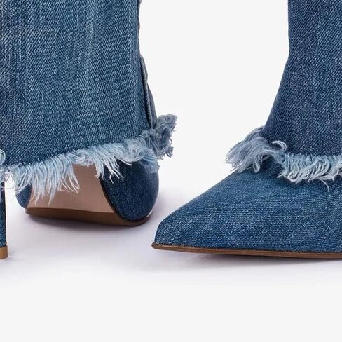 غوليتا للنساء الخناجر الكعب الكعب العالي مدببة إصبع القدمين على أضعاف على الأحذية للنساء خياطة أحذية اللباس المريح من الجلد in Kuwait