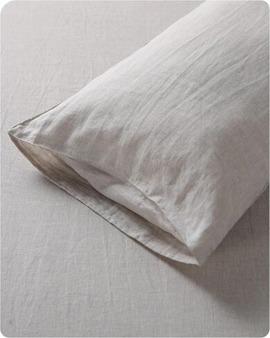 XZ XIFA White Linen Duvet Cover Queen Size Bedding,100% Natural French Flax, Breathable & Durable Cooling Duvet Cover Sets 3pcs-1 Duvet Cover and 2 Pillowcases in Saudi Arabia