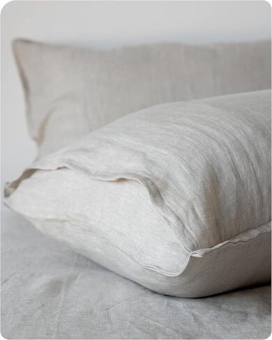 XZ XIFA White Linen Duvet Cover Queen Size Bedding,100% Natural French Flax, Breathable & Durable Cooling Duvet Cover Sets 3pcs-1 Duvet Cover and 2 Pillowcases in Saudi Arabia