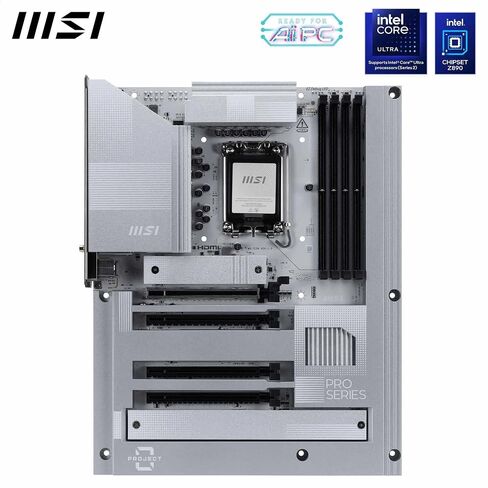 اللوحة الأم MSI Z790 Project Zero Gaming (تدعم معالجات Intel الجيل 14/13/12، LGA 1700، DDR5، PCIe 5.0، فتحات M.2، 2.5 جيجابت في الثانية LAN، USB 3.2 Gen2، Wi-Fi 7، ATX) in Saudi Arabia