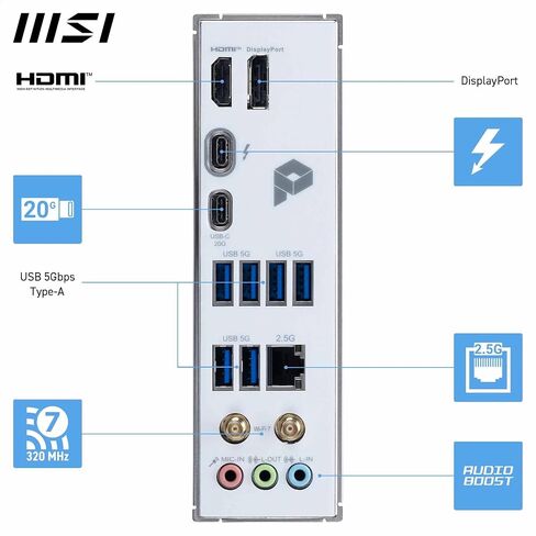 اللوحة الأم MSI Z790 Project Zero Gaming (تدعم معالجات Intel الجيل 14/13/12، LGA 1700، DDR5، PCIe 5.0، فتحات M.2، 2.5 جيجابت في الثانية LAN، USB 3.2 Gen2، Wi-Fi 7، ATX) in Saudi Arabia
