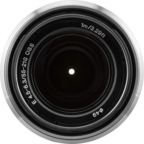 Sony E 55-210mm f/4.5-6.3 OSS Lens (Silver) (SEL55210) + Filter Kit + Lens Cap Keeper + Cleaning Kit + More (Renewed) in Saudi Arabia