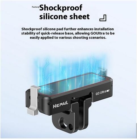Quick Release Mount/Magnetic Adapter for Insta 360 Go Ultra Camera,Aluminum Alloy Camera Mount Adapter with 1/4" Threaded Port for Tripods & Selfie Sticks, Vlogging in Saudi Arabia