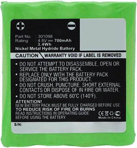 Synergy Digital Baby Monitor Battery, Compatible with Harting & Helling MBF 6666 Baby Monitor, (Ni-MH, 4.8V, 700mAh) Ultra High Capacity, Replacement for Philips Battery in Saudi Arabia