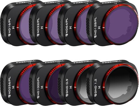 Freewell ND16/PL, ND32/PL, ND64/PL, ND128/PL, ND256/PL, ND1000/PL and GND0.9, GND1.2 Camera Lens Filters Compatible with Mini 4 Pro in Saudi Arabia