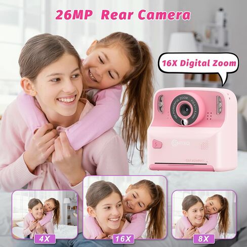 Contixo KC2A Kids Kids Instant Print مع شاشة 2.4 بوصة ، صورة 12 ميجابكسل ، فيديو 1080 بكسل ، 3 لفات الطباعة ، مشغل mp3 ، شحن النوع C-هدية الكاميرا الرقمية الممتعة للفتيات والفتيان الذين تتراوح أعمارهم بين 4-12 الأزرق in Saudi Arabia