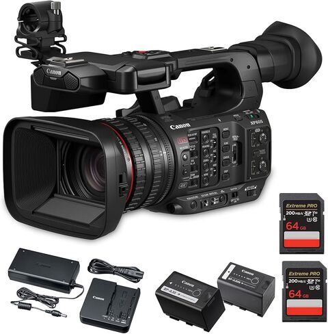 Canon XF605 UHD 4K HDR Pro Camcorder-1 "CMOS Sensor ، 15x Zoom بصري ، Pixel AF ، Wi-Fi ، Camera Professional Professional Camera (5076C002) in Kuwait
