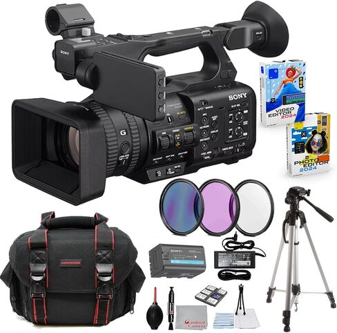 Sony HXR-NX800 4K 1" CMOS Sensor NXCAM Camcorder Bundle + Accessory Package Including HD Filters, Carry Bag, Editing Software Package & More (25 Items) in Saudi Arabia
