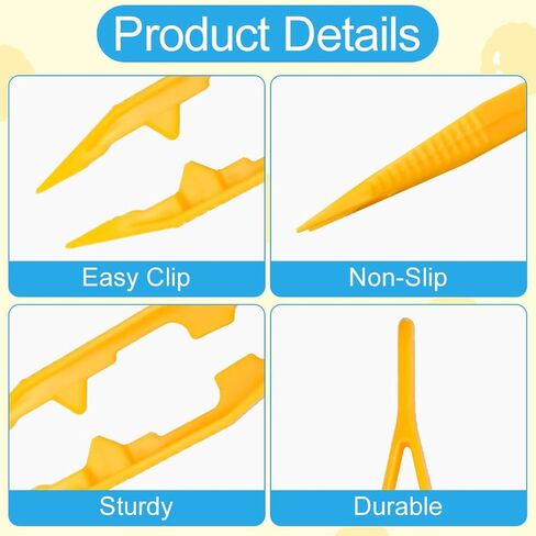 30PCS Plastic Tweezers 5 Assorted Colors Craft Forceps Tools for Handmade DIY Creative Beading Projects Jewelry Making Kids Adult Home Classroom School in Saudi Arabia