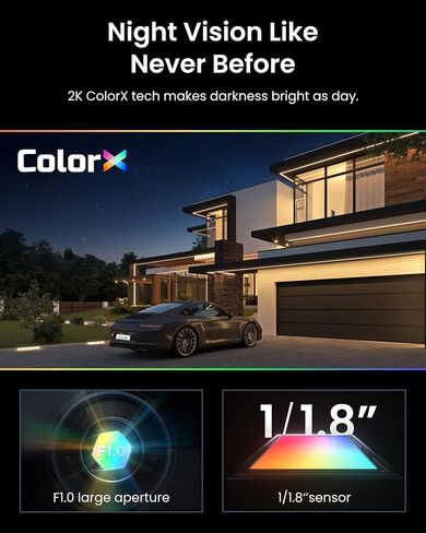 REOLINK Altas with 128GB microSDXC UHS-I, 2K Solar Camera Outdoor Wireless, Motion-Triggered Pre-Record Cameras for Home Security, 540 Days Battery Life, F1.0 ColorX Night Vision, Wi-Fi 6 in Saudi Arabia