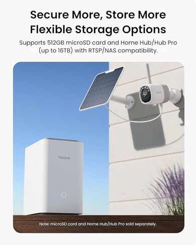 REOLINK Altas with 128GB microSDXC UHS-I, 2K Solar Camera Outdoor Wireless, Motion-Triggered Pre-Record Cameras for Home Security, 540 Days Battery Life, F1.0 ColorX Night Vision, Wi-Fi 6 in Saudi Arabia