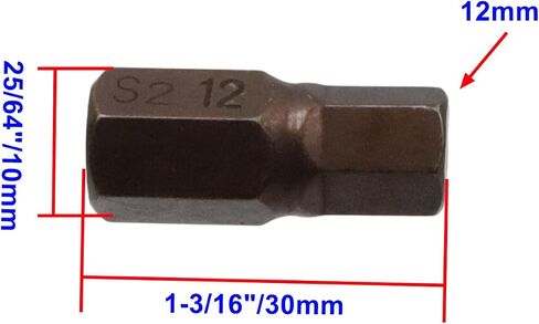 5 ملم مثقاب رأس سداسي سداسية مجموعة S2 S2 Steel Screweriver Bits Set 25/64 in Kuwait
