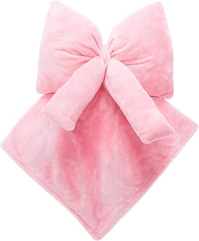 Breling Pink Coquette Bow Security Blanket Soft Baby Fluffy Blanket Unisex Stuffed Gift for Newborn Infant Toddler Boys and Girls, 13. 78 Inch in Saudi Arabia