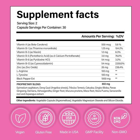 حبوب تعزيز المؤخرة الفاخرة من بريتي برايفتس - مكمل نمو الغلوت الأقصى لشد وشد ورفع المؤخرة والوركين - حبوب تحسين المؤخرة المتقدمة لتقليل الترهل - 60 قيراط in Kuwait