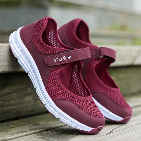Women's Orthopedic Walking Nurse Shoes,Comfortable Breathable Mesh Non-Slip Diabetes Casual Nursing Mary Janes Sneaker in Kuwait