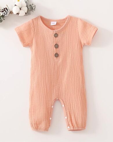 Infant Baby Girl Clothes Newborn Girl Romper Fall Winter Outfit Ruffle Long Sleeve Jumpsuit Romper Cute Baby Girl Outfit in Kuwait