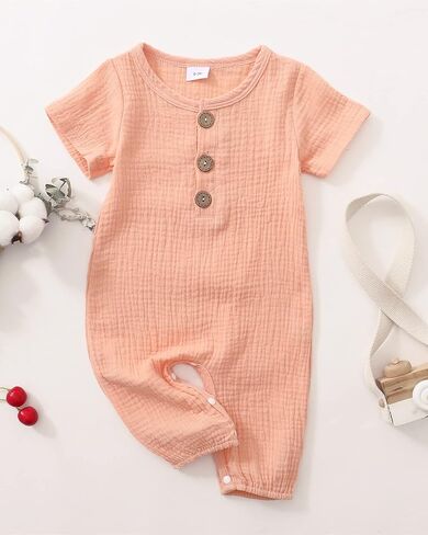 Infant Baby Girl Clothes Newborn Girl Romper Fall Winter Outfit Ruffle Long Sleeve Jumpsuit Romper Cute Baby Girl Outfit in Kuwait