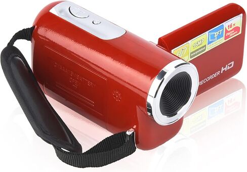 Children Kids Digital Video Camera Camcorder,Portable Exquisite 2'' TFT LCD,1080 * 720,4k HD Digital Zoom Photography Support Memory Card,Best Birthday,Christma,Holiday,Sports ( in Saudi Arabia