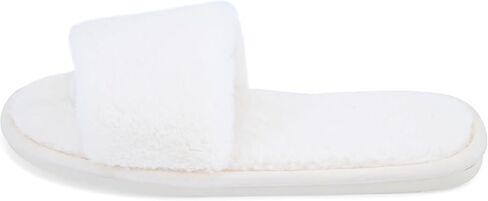 Fuzzy House Slippers for Women - Soft & Comfortable Womens Slippers with Open Toe Separators - Cute All Day Wear Casual Slip on Ladies Footwear for Indoor & Outdoor in Kuwait