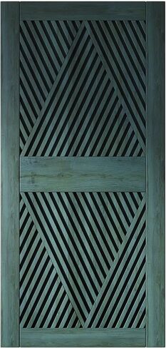 Homacer 32 in. x 84 in. Diamond Design Royal Pine Finished & Unassembled Pine Wood Barn Door (Interior Use Only) in Saudi Arabia