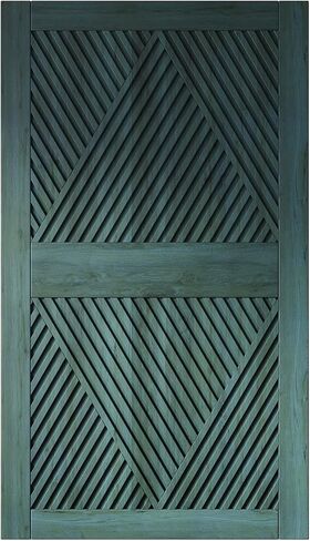 Homacer 32 in. x 84 in. Diamond Design Royal Pine Finished & Unassembled Pine Wood Barn Door (Interior Use Only) in Saudi Arabia