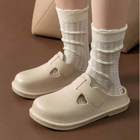 Cute Slippers for Women Clogs with Hole EVA One-Piece Molded Y2K Platform Slides Height Increase Anti-Slip Sole Outdoor Travel Beach Sandals in Kuwait